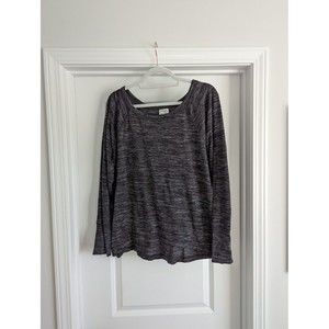 Danskin Now Women's Gray Long Sleeve Top Shirt Activewear Size XL